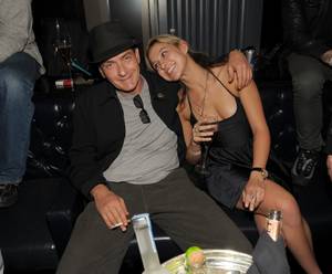 Charlie Sheen and Natalie Kenly at Chateau Nightclub & Gardens on Saturday, April 30, 2011, at Paris Las Vegas.